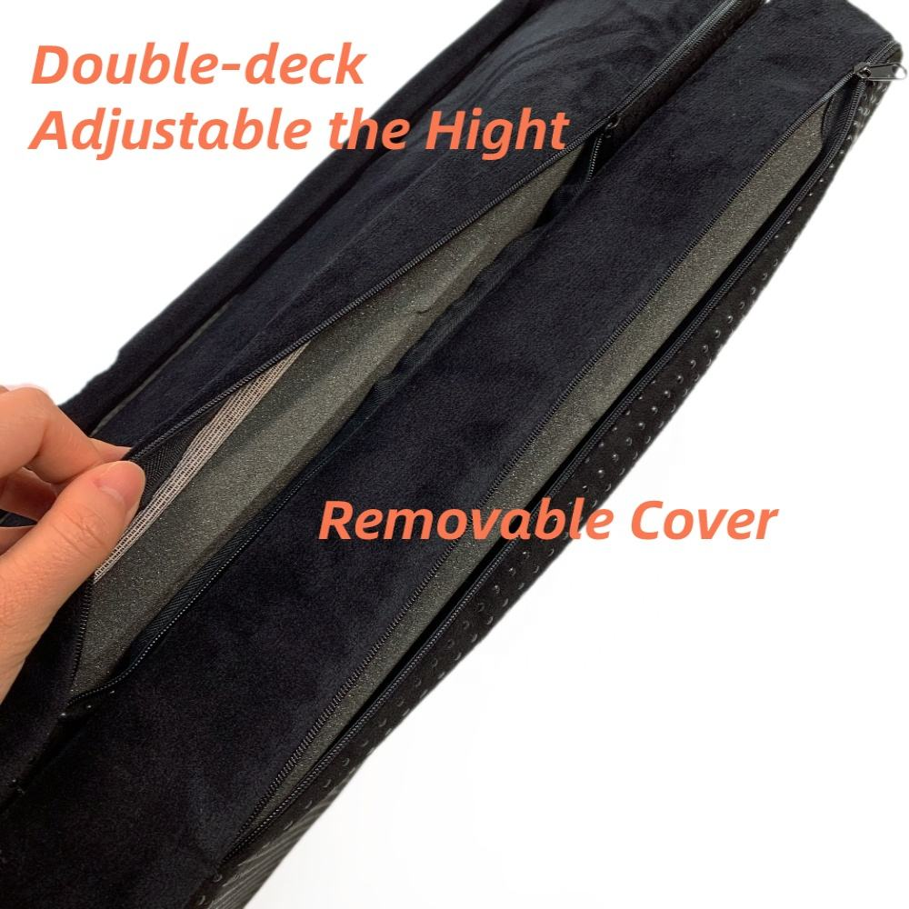 Moonlight Customized Office Cushion Double-Deck Comfortable Foot Rest with Quilted Foam Under Desk Body and Legs Relief for Work