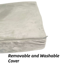 Moonlight Lumbar Support Memory Foam Quilted Office Chair Cushion with Removable & Washable Cover Ergonomic Seat and Back Support Pillow