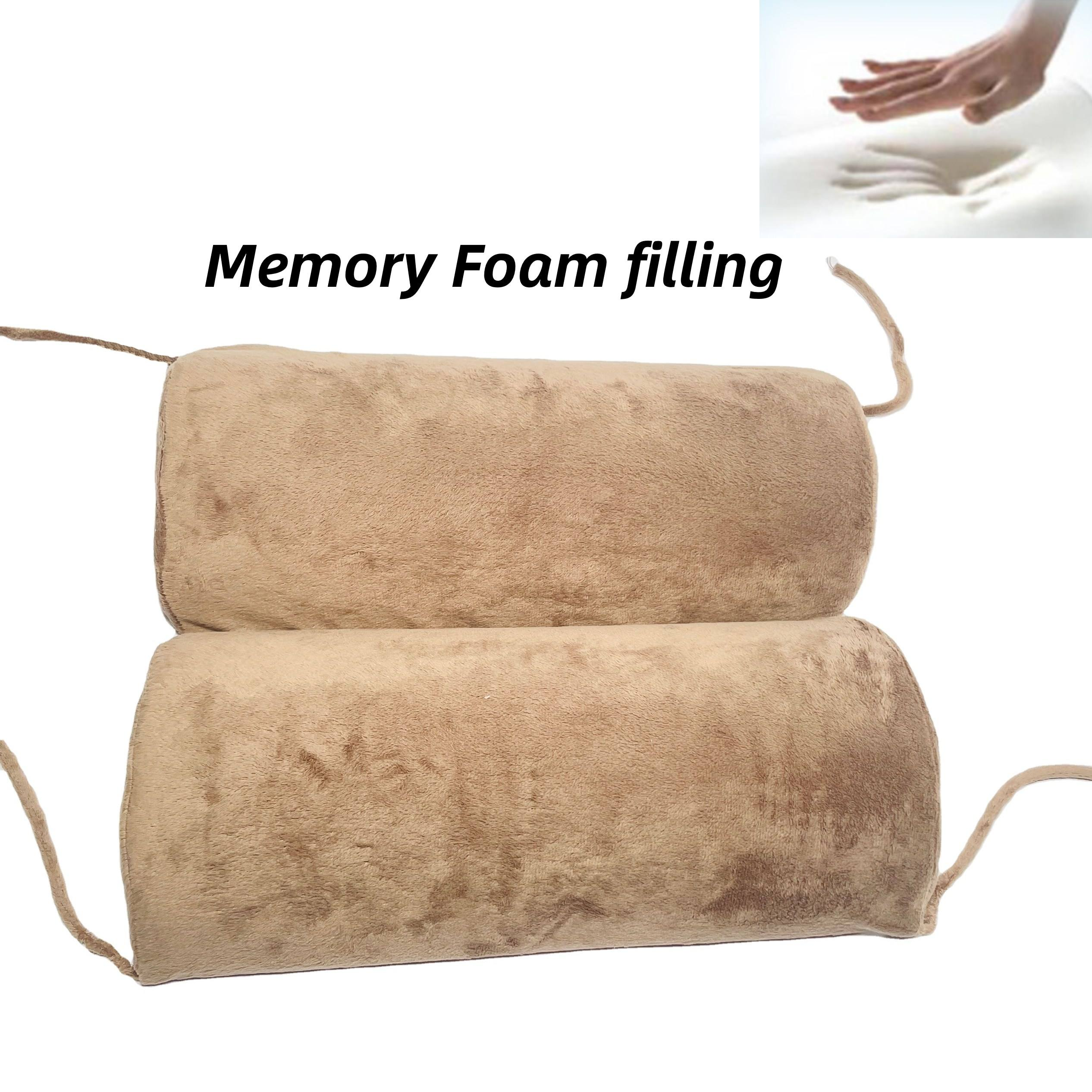 Moonlight Memory Foam Portable Cervical Roll Cylinder Bolster Throw Pillow Back Cushion Half Moon Bolster Pillow