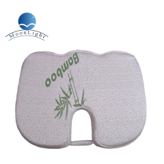 Moonlight Quilted Embroidered Handmade Office Chair Seat Back Cushion Coccyx Memory Foam Bamboo Removable Cover Customized Color Massage