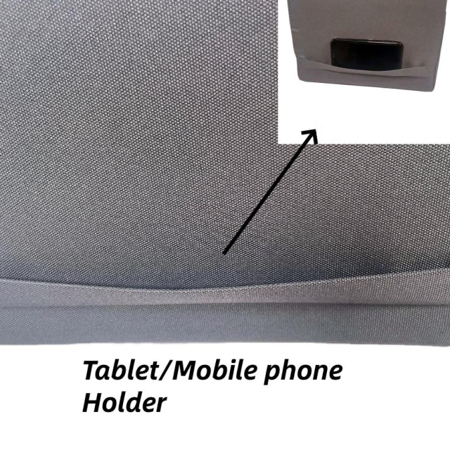 Moonlight Quilted Triangle Shape Memory Foam Tablet Stand Holder Pillow Removable and Washable Cover with Stylish Design for Phone