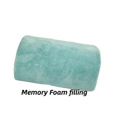 Moonlight Custom-Size Half Round Memory Foam Cushion Quilted Back Lumbar Support Chair Desk for Rest & Sleep Hotel Use