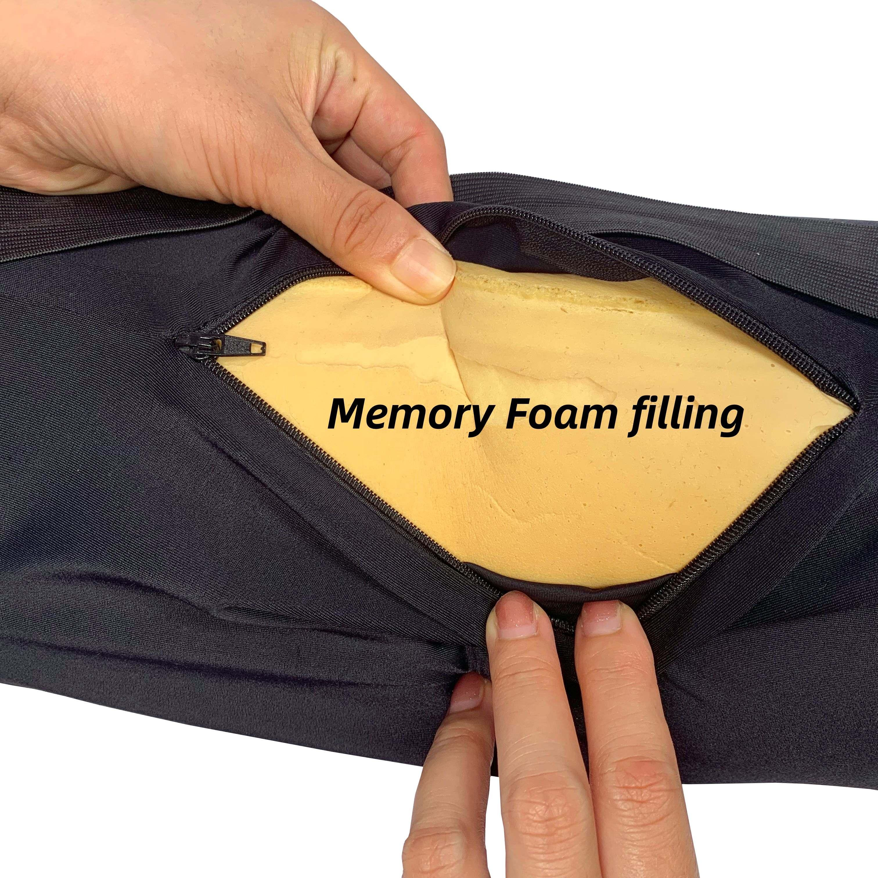 Moonlight Quilted Shape Memory Foam Cervical Roll Cushion Removable Cover Massage Feature Polyester/Spandex Material for Sleep