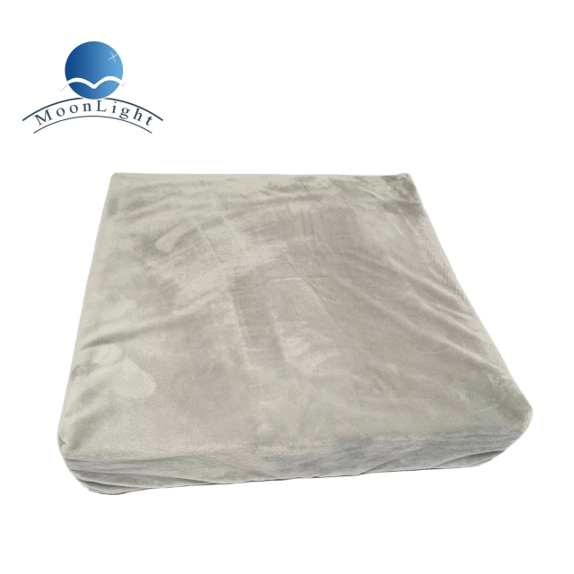 Moonlight Lumbar Support Memory Foam Quilted Office Chair Cushion with Removable & Washable Cover Ergonomic Seat and Back Support Pillow