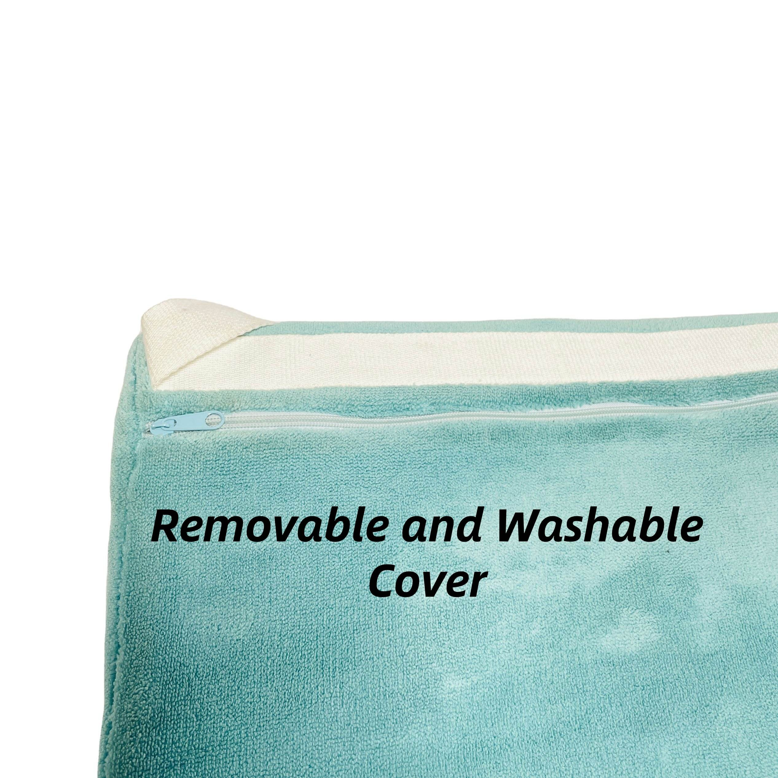 Moonlight Custom-Size Half Round Memory Foam Cushion Quilted Back Lumbar Support Chair Desk for Rest & Sleep Hotel Use