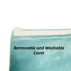 Moonlight Custom-Size Half Round Memory Foam Cushion Quilted Back Lumbar Support Chair Desk for Rest & Sleep Hotel Use