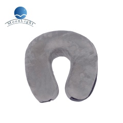 Moonlight Two Colors Matching U Shaped Memory Foam Travel Pillow Head Support Office Airplane Neck Pillows Wholesale