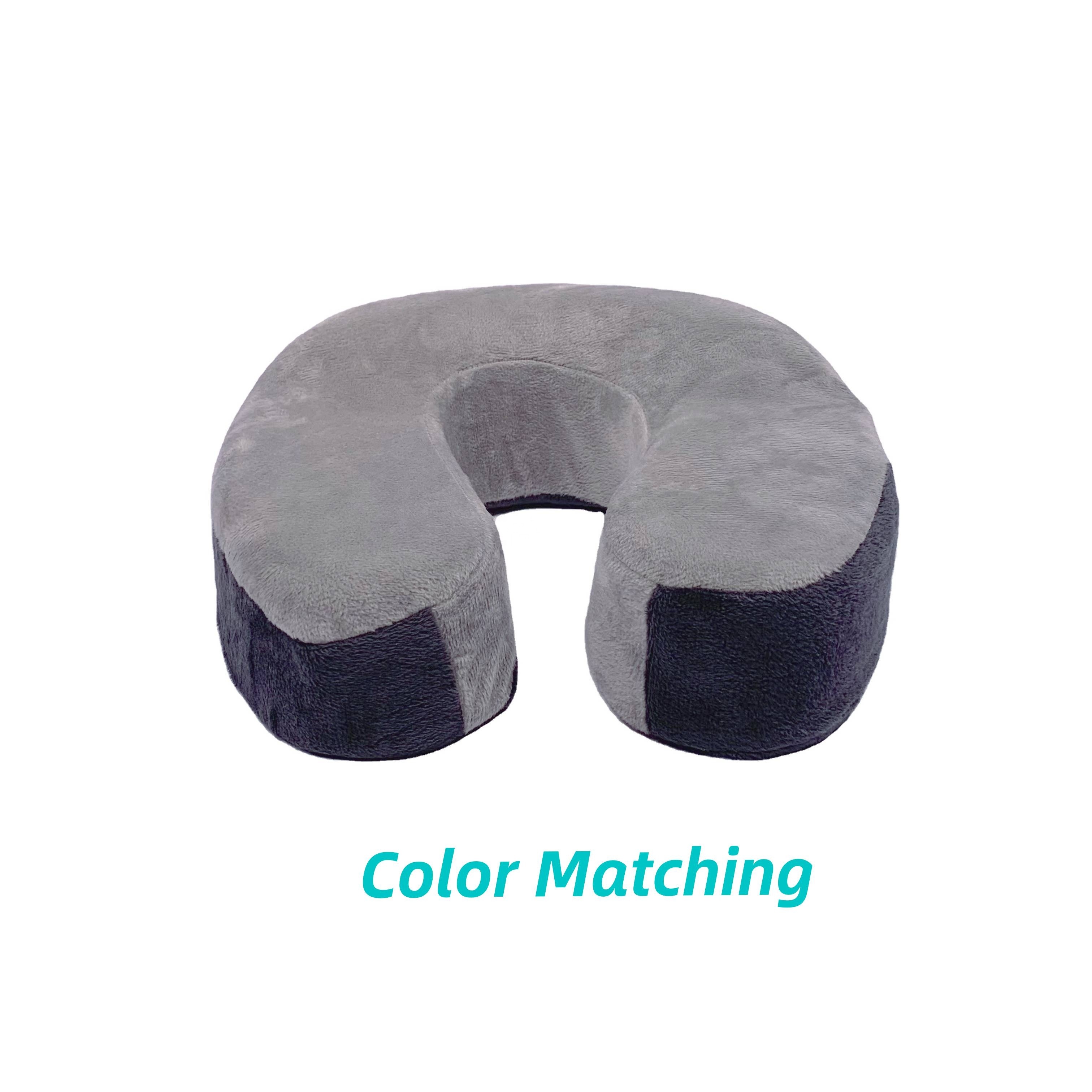 Moonlight Two Colors Matching U Shaped Memory Foam Travel Pillow Head Support Office Airplane Neck Pillows Wholesale