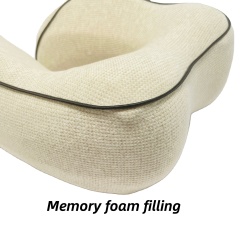 Moonlight Memory Foam Airplane Office Sleeping U Shape Neck Support Travel Pillow Factory Wholesale