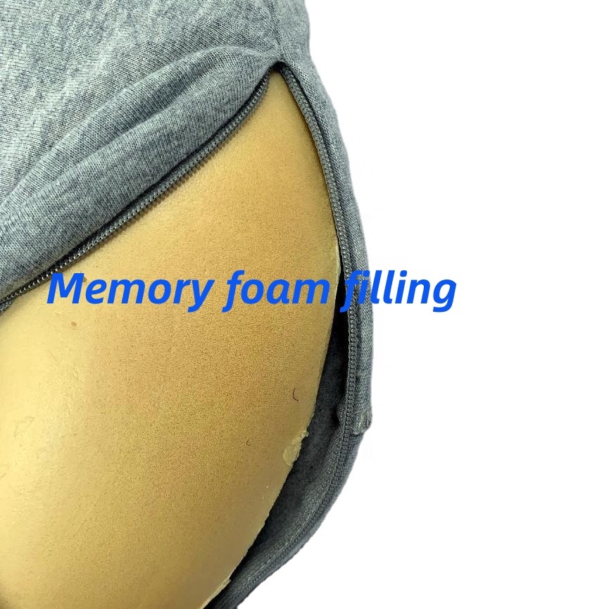 Moonlight U-shaped Memory Foam Travel Pillow with Hood Neck Pillows Airplane Wholesale