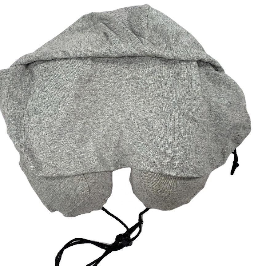 Moonlight U-shaped Memory Foam Travel Pillow with Hood Neck Pillows Airplane Wholesale