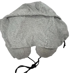 Moonlight U-shaped Memory Foam Travel Pillow with Hood Neck Pillows Airplane Wholesale