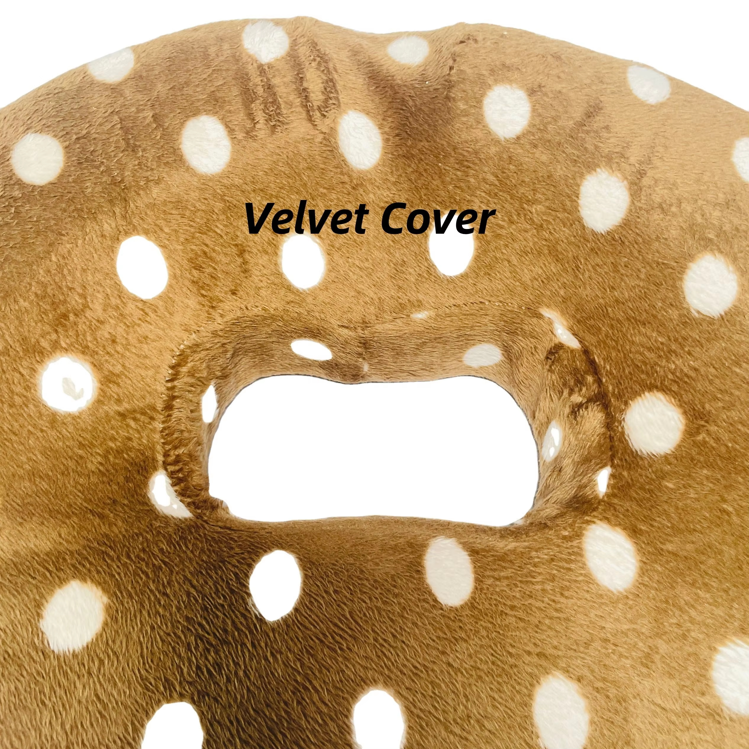 Moonlight Soft Velvet Polka Dot Cover Anti- Memory Foam Massage Cushion for Butt & Body Lumbar Support Office Chair Seat Customizable