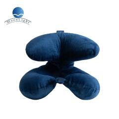 Moonlight U Shape Travel Pillow Nap Car Head Orthopedic Neck Pillows Support Cotton Removable Cover Airplane Pillow Maker