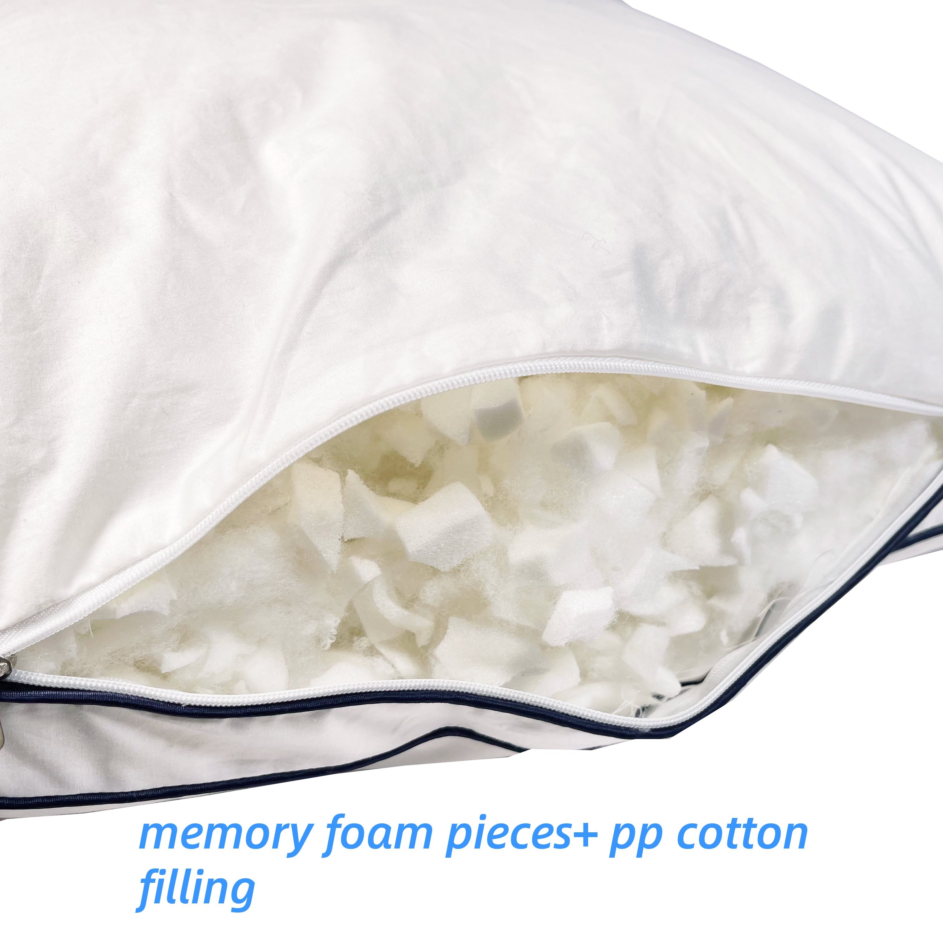 Moonlight Memory Foam Pieces Pillow Neck Support Cotton Cover Adjustable Sleeping Pillows for Hotel PIllows Maker