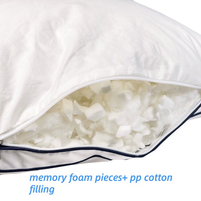 Moonlight Memory Foam Pieces Pillow Neck Support Cotton Cover Adjustable Sleeping Pillows for Hotel PIllows Maker
