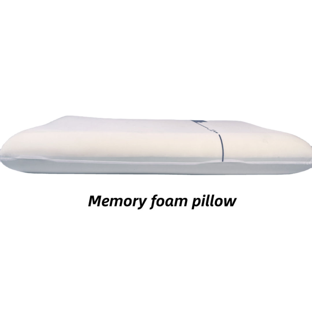 Moonlight Modern Solid Pattern Memory Foam Neck Pillow Soft Support Bedding for Hotel Massage and Sleep
