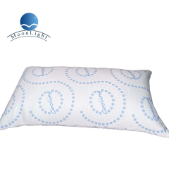 Moonlight Custom Polka Dot Cooling Shredded Memory Foam Neck Support Pillow Jacquard Removable Washable Cover for Sleeping Big Long Couple
