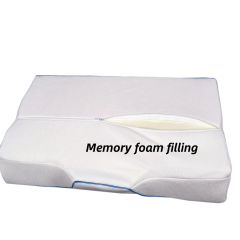 Moonlight Butterfly Memory Foam Pillow with Ergonomic Design Quilted Removable Washable Cover Anti-snore Bedding