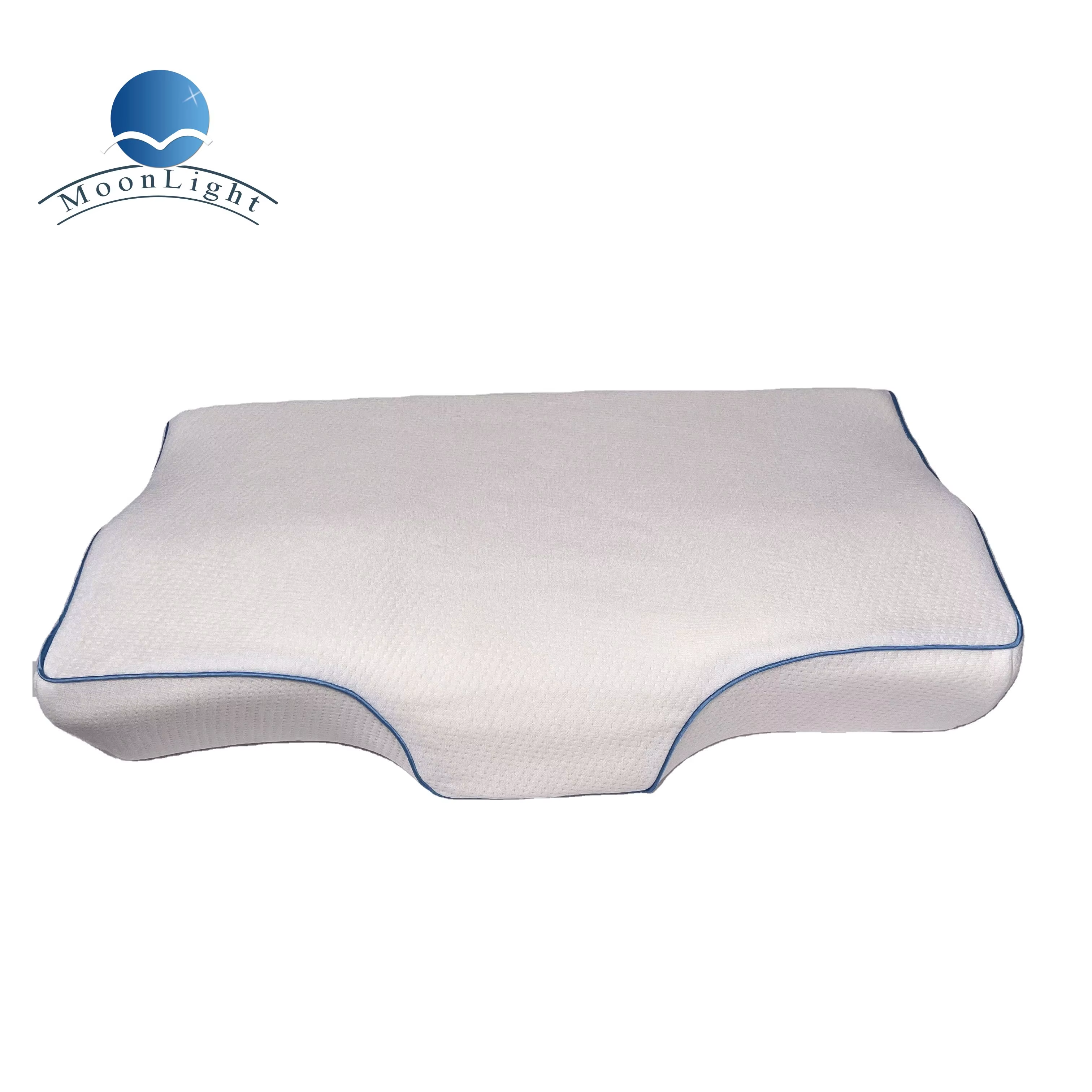 Moonlight Butterfly Memory Foam Pillow with Ergonomic Design Quilted Removable Washable Cover Anti-snore Bedding