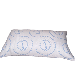 Moonlight Custom Polka Dot Cooling Shredded Memory Foam Neck Support Pillow Jacquard Removable Washable Cover for Sleeping Big Long Couple