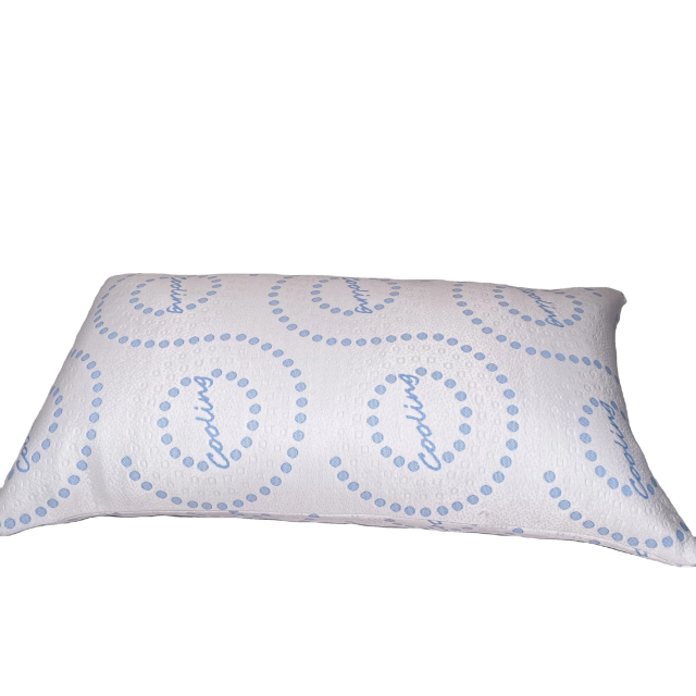 Moonlight Custom Polka Dot Cooling Shredded Memory Foam Neck Support Pillow Jacquard Removable Washable Cover for Sleeping Big Long Couple