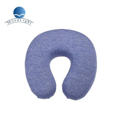 Nantong Moonlight U Shape Travel Pillow Head Neck Support Removable Cover Airplane Pillows Professional Maker