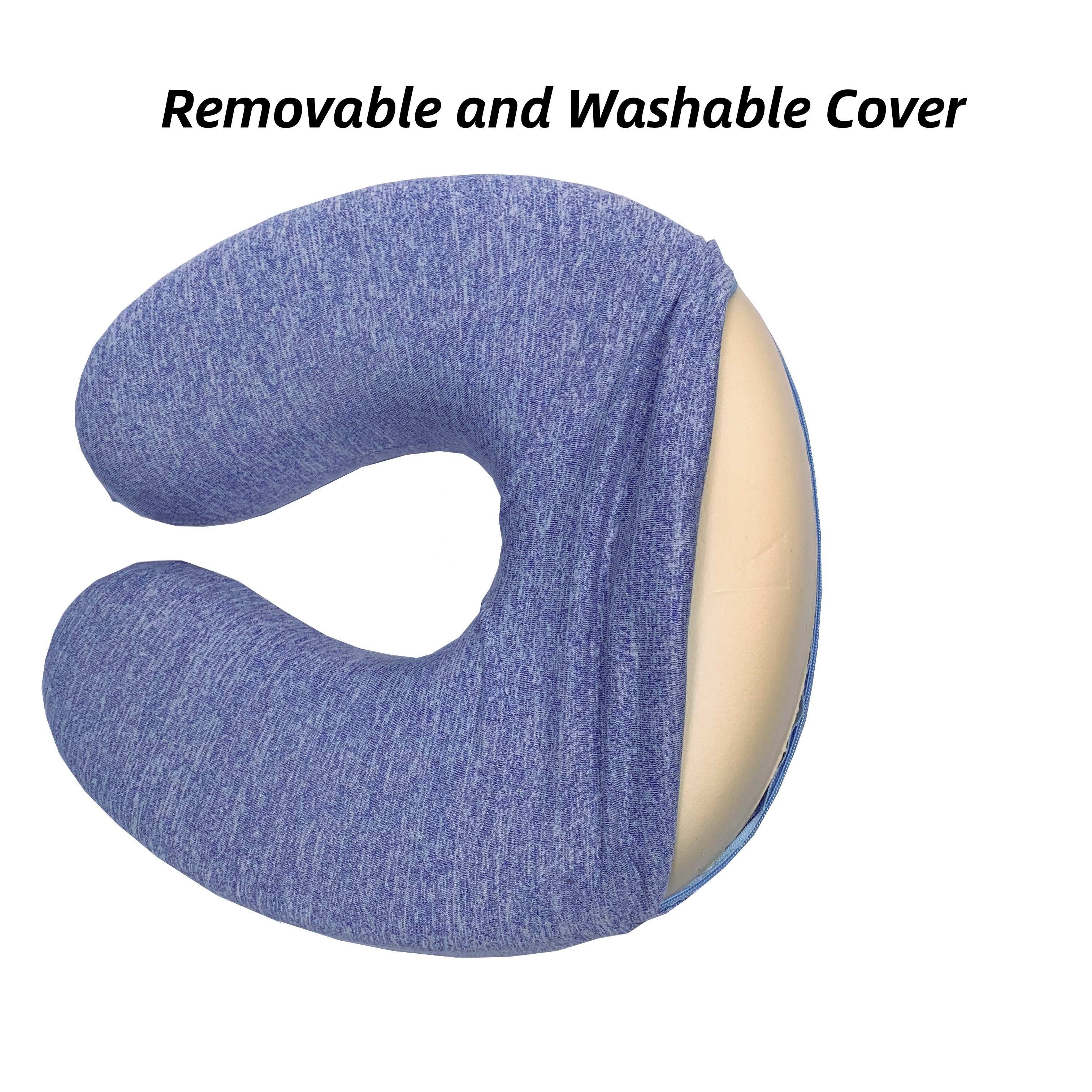 Nantong Moonlight U Shape Travel Pillow Head Neck Support Removable Cover Airplane Pillows Professional Maker