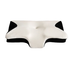 Moonlight Memory Foam Ergonomic Pillow Button Butterfly Shape Neck Support Pillow for Sleeping