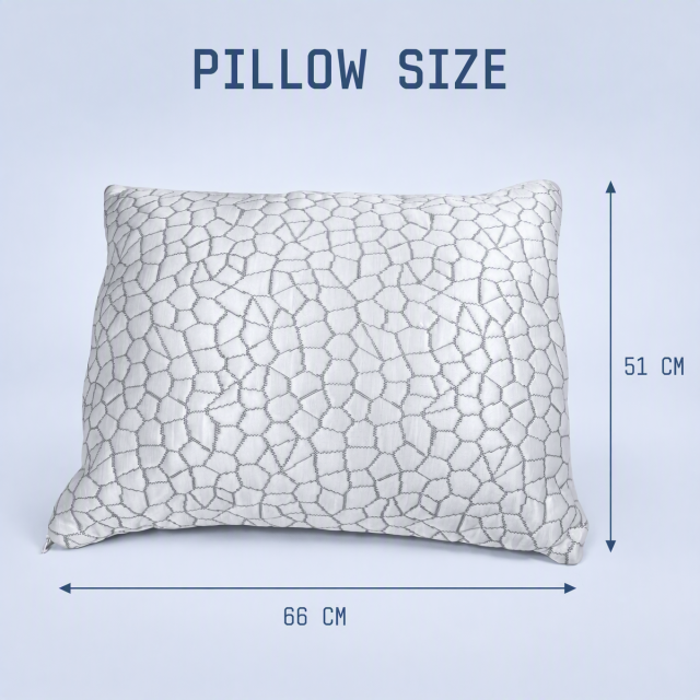 Moonlight Adjustable Shredded Memory Foam Rectangle Customizable Cooling Neck Support Pillow for Sleeping Bedding