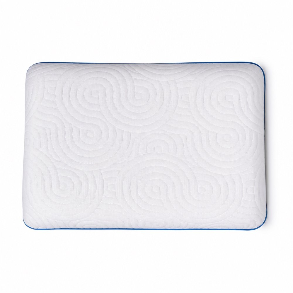 Moonlight Memory Foam Pillow Breathable Head and Neck Support Quilted Bedding with Removable Cover for Sleeping