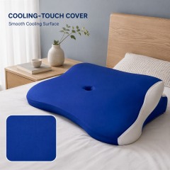 Moonlight Supportive Memory Foam Customizable Cooling Neck Body Support Pillow for Sleeping Reading