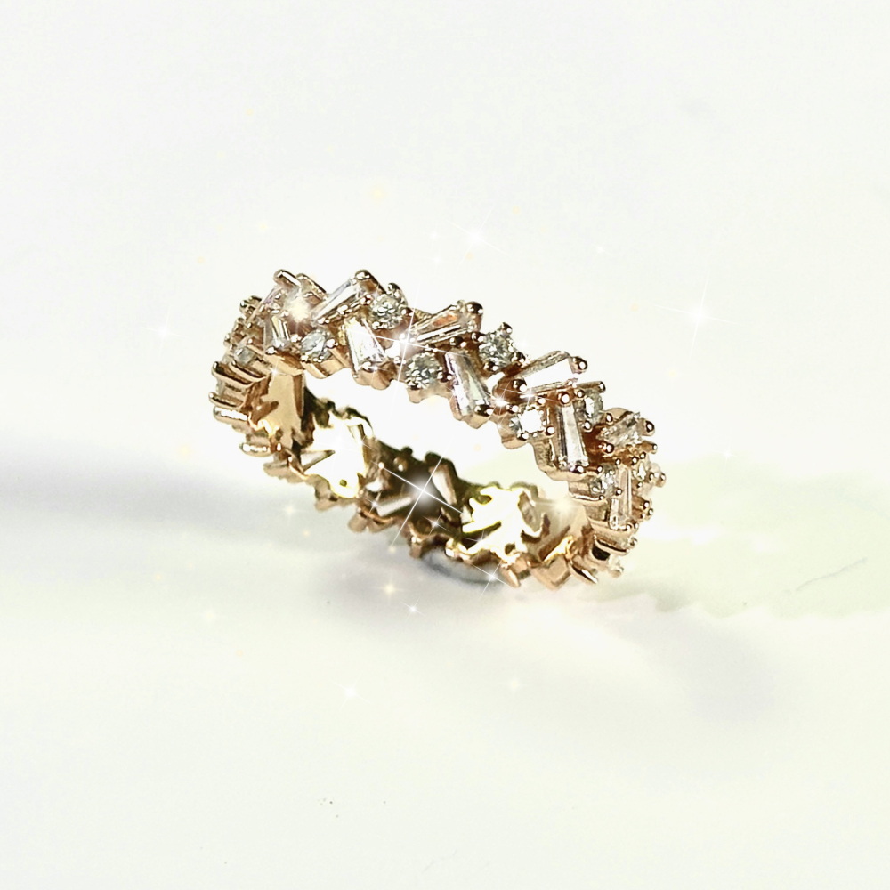 Your Jewelry - Moissonites band S925 ring