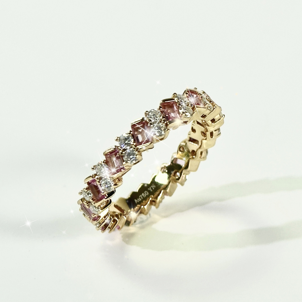 Your Jewelry - Moissonites band S925 ring