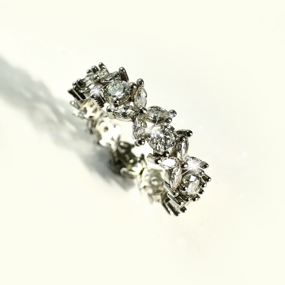 Your Jewelry - Moissonites band S925 ring