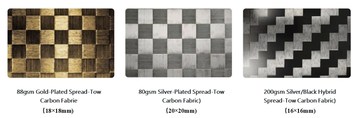 Spread tow carbon fiber fabric detail