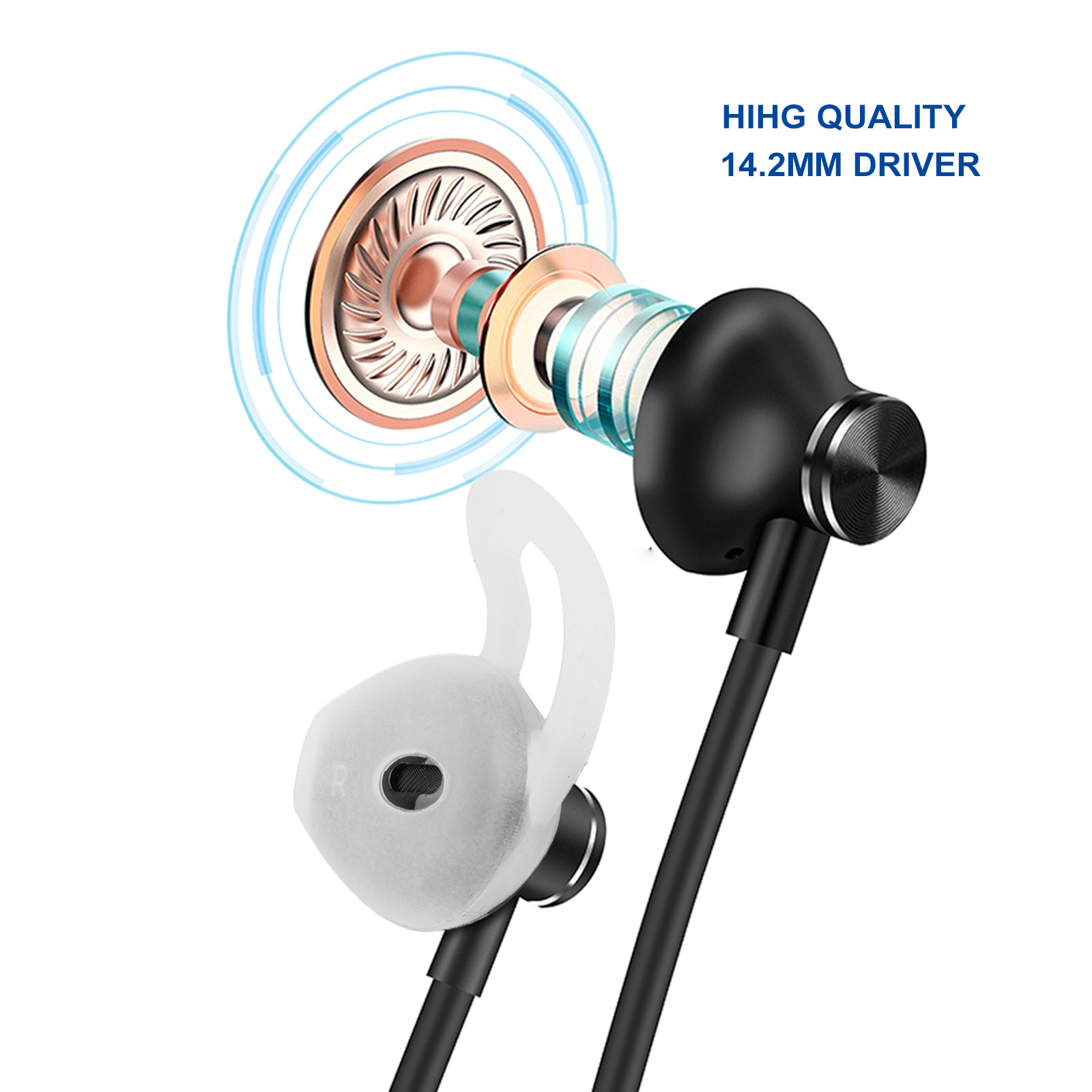 ZXQ Q2 Neckband Wireless Earphones - Black Edition