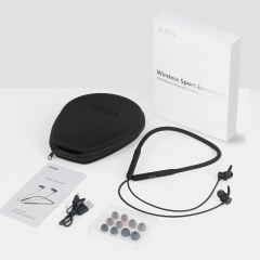 ZXQ Q1s Neckband Wireless Earphones - Black Edition