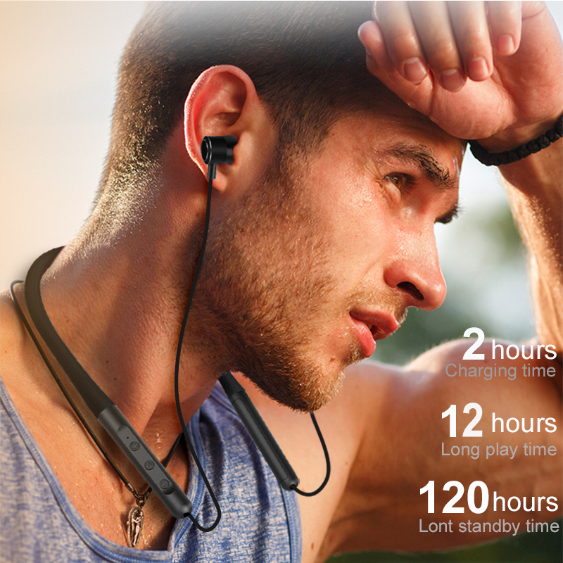 ZXQ Q1s Neckband Wireless Earphones - Black Edition