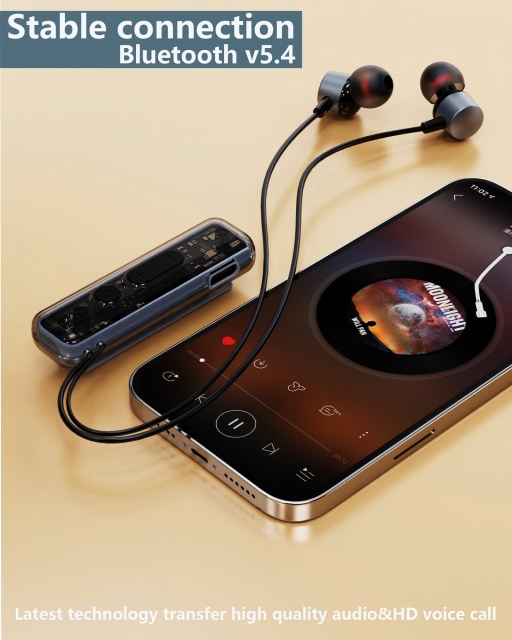 ZXQ S3 Collar Clip Style Neckband Earbuds