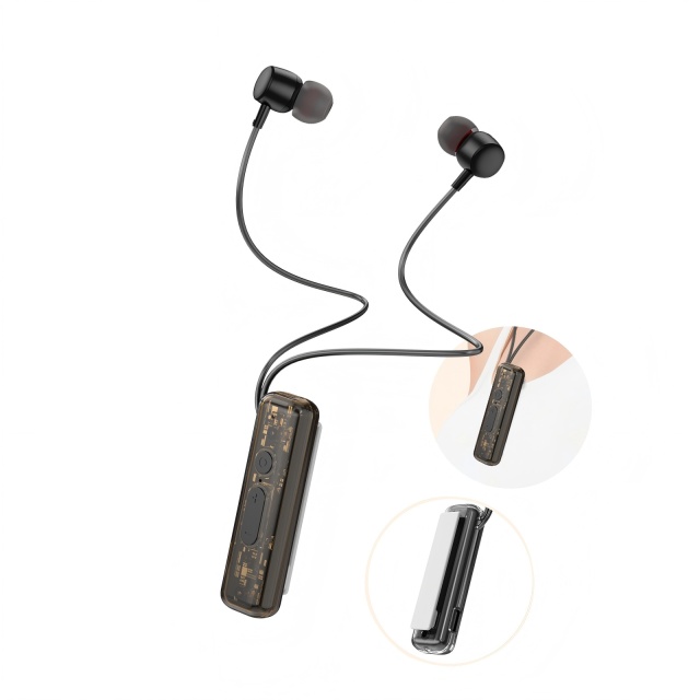 ZXQ S3 Collar Clip Style Neckband Earbuds