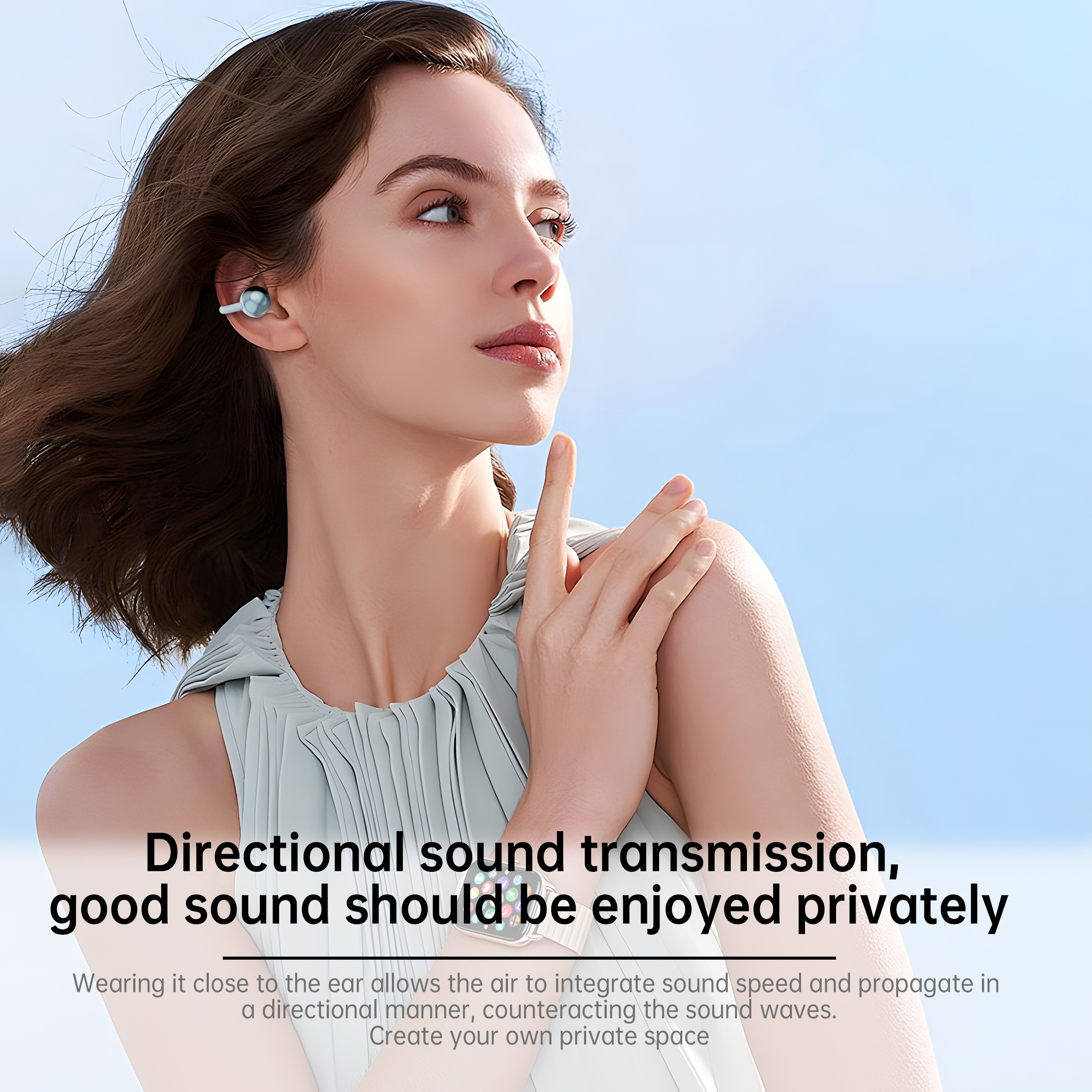 HW FreeClip F6 Open-Ear Ear Clip Headphones