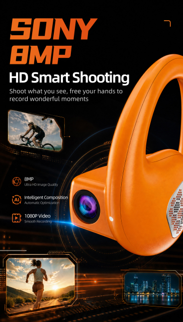 E900 Smart Bluetooth Earphone: Camera, AI, Hi‑Fi Audio