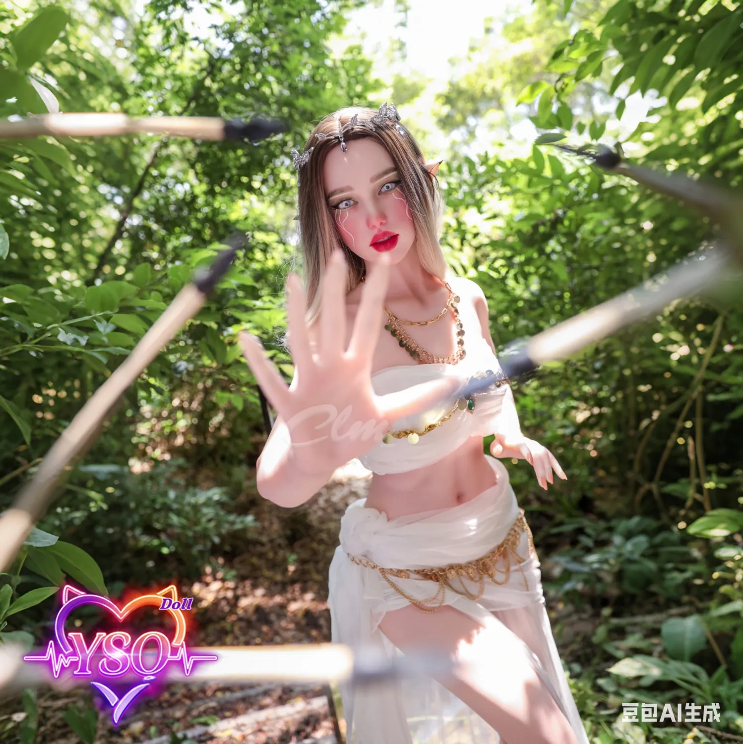 Athena：157cm C Cup  full silicone adult Elf doll