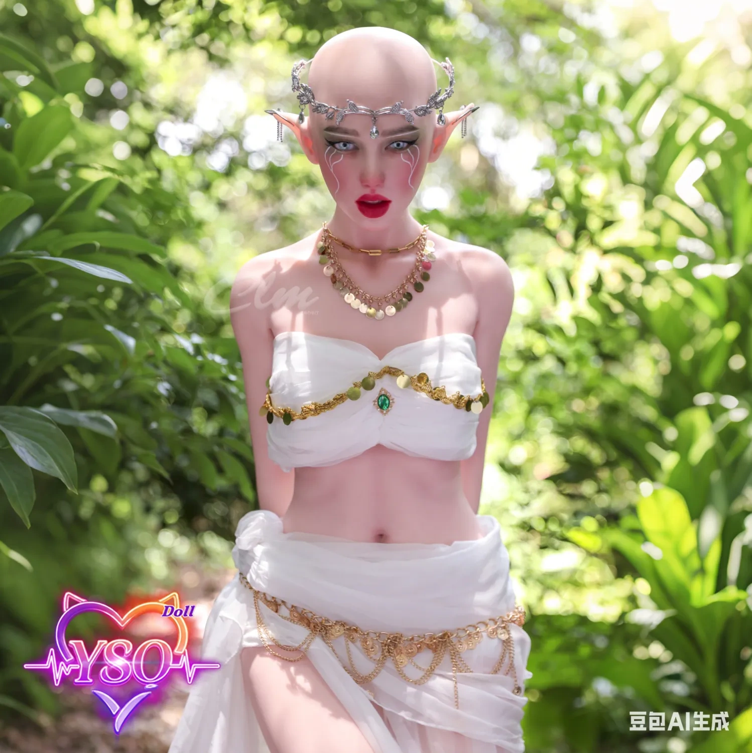 Athena：157cm C Cup  full silicone adult Elf doll
