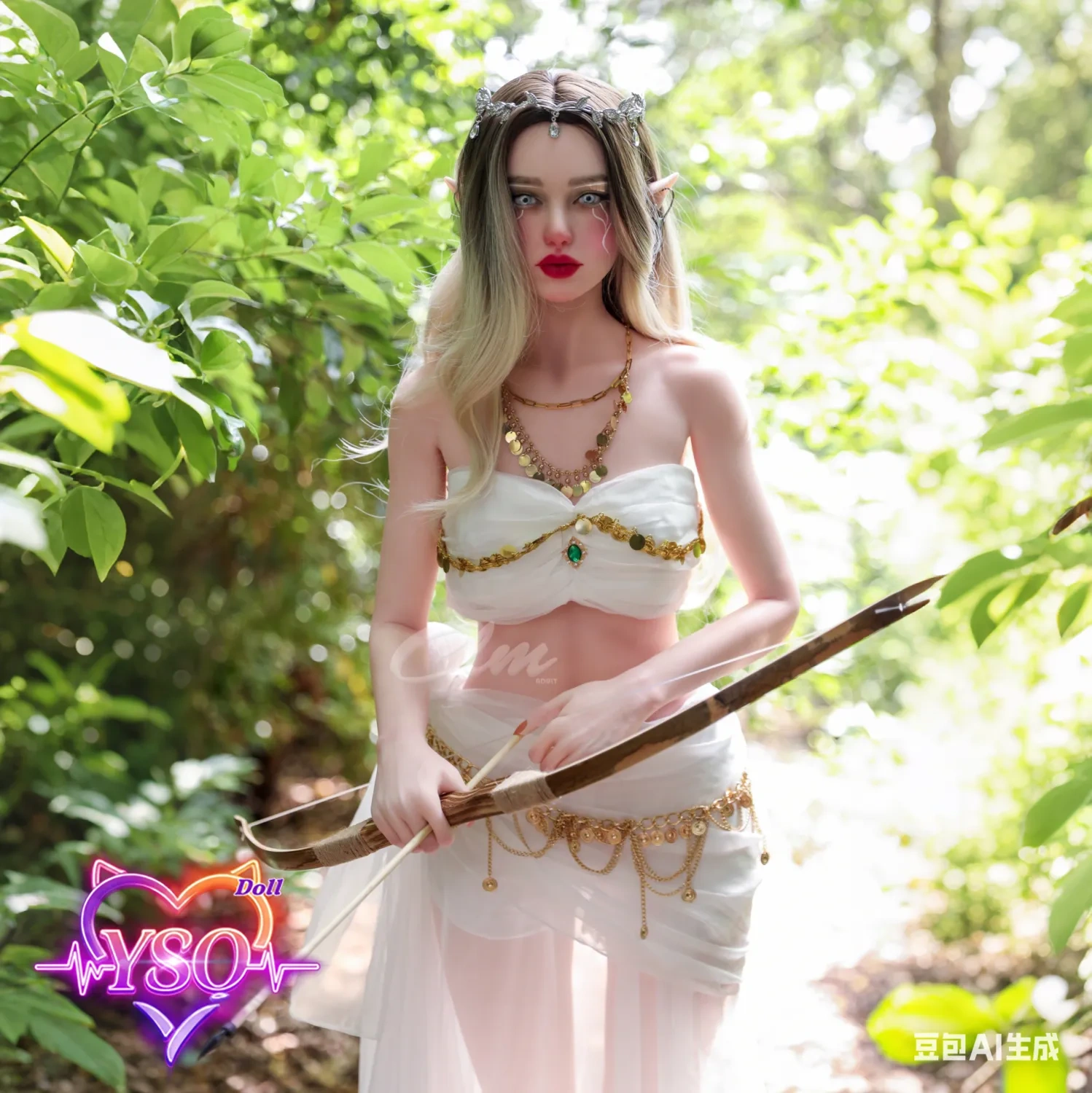 Athena：157cm C Cup  full silicone adult Elf doll
