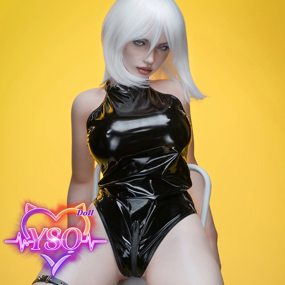 164cm Rebel Muse | Hyper-Realistic Silicone Doll in Black Leather Biker Style