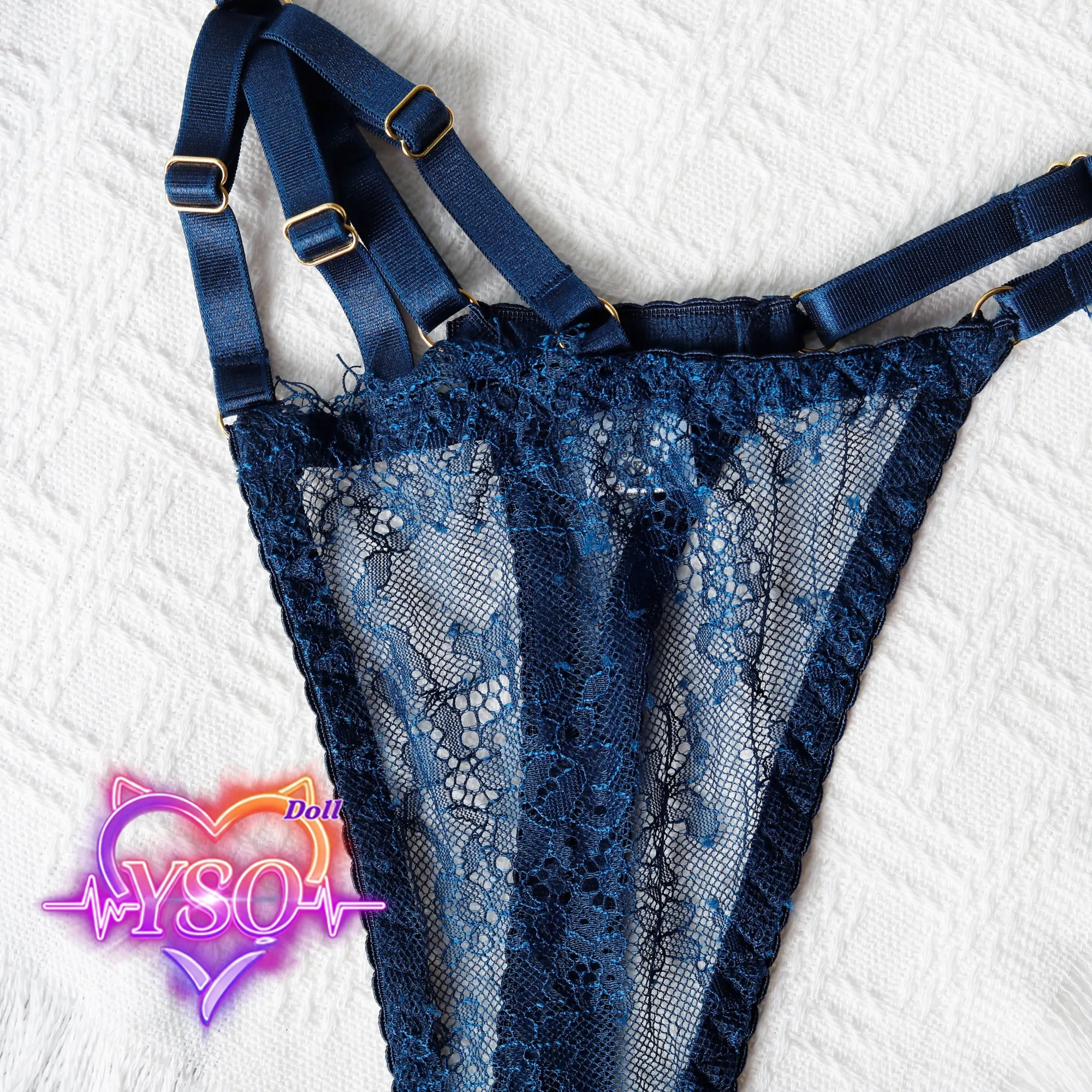 Cyber-Gothic Matte Faux Leather Ensemble for Adult Dolls – 2-Piece Tactical Halter Top & Side-Slit Lace-Up Skirt | Engineered for 140cm-170cm TPE & Silicone Models