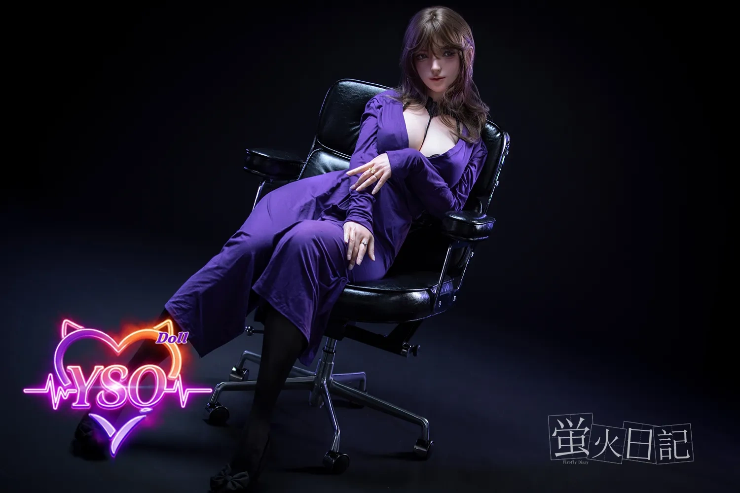 LingLong - 164cm (5.38ft) Mystery Violet Edition: Platinum Silicone Sex Doll with Sultry Curves & Fully Customizable Pro-Functions