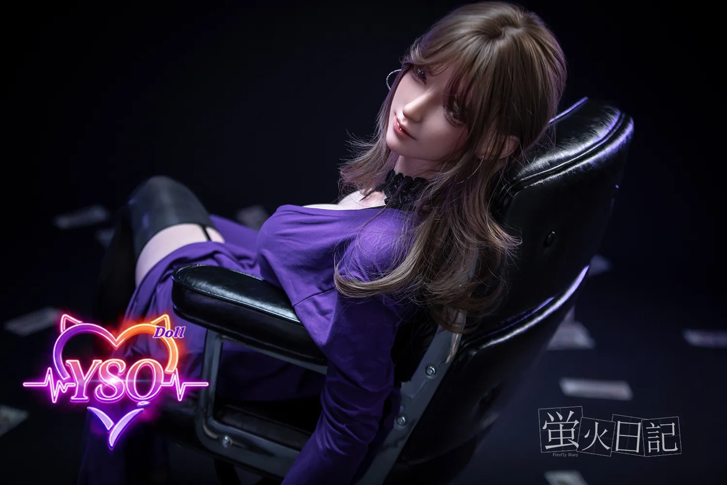 LingLong - 164cm (5.38ft) Mystery Violet Edition: Platinum Silicone Sex Doll with Sultry Curves & Fully Customizable Pro-Functions